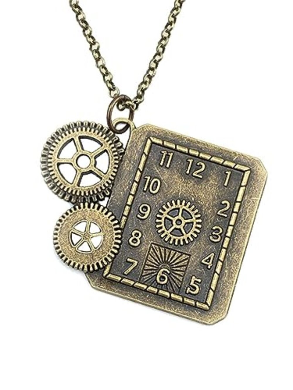 Steampunk Gear Pendant‎ Necklace for Women Personalized Punk Vintage Gothic